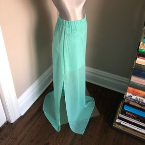Express two layer Sheer Maxi Skirt